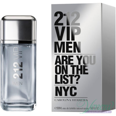Carolina Herrera 212 VIP Men EDT 200ml pentru Bărbați Men's Fragrance
